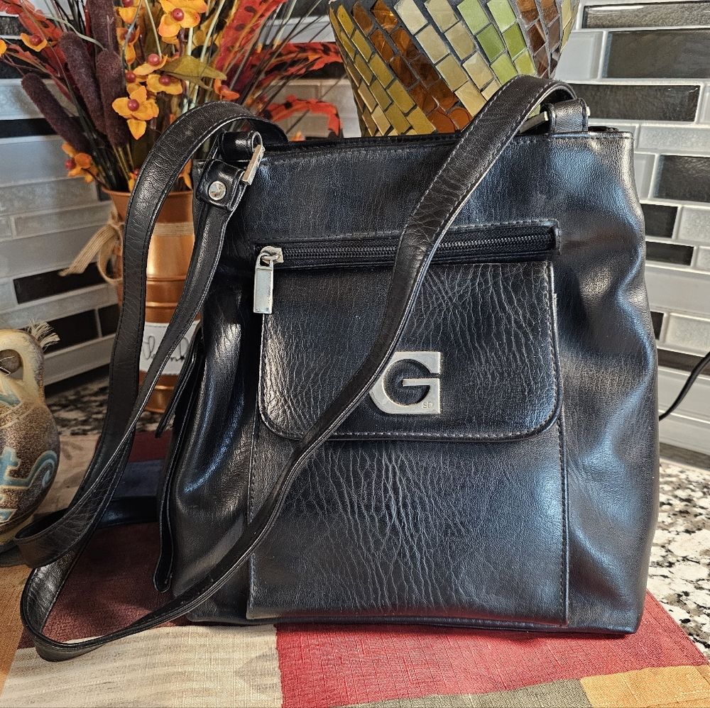 Black Shoulder Purse "Vintage" by G SD
